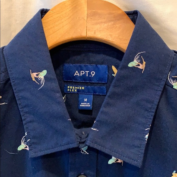 APT. 9 Men’s Button-Down T-Shirt - Picture 2 of 7